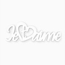 Litery ozdobne 3D Je t'aime
