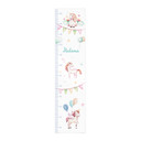 Gepersonaliseerde meetlat voor kinderen - Kvilis - Eenhoorns - 30x120 cm