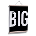 Plakat Think big - czarny