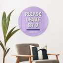 Glasbillede - Please leave by 9 - Fritsch