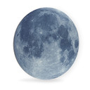 Tableau en Alu-Dibond Pleine Lune - Rond