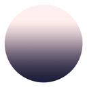 Muursticker Ombre Violet - rond