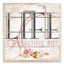 Obraz drewniany Life is a beautiful Ride - 40x41,5 cm