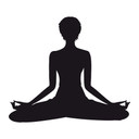 Wallsticker -  Yoga - Meditationsstilling 02