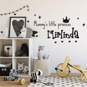 Wallsticker -  + Name Mummy's little Princess