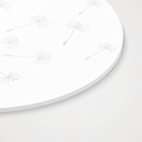 Akrylglasbillede, vinduesbillede til ophængning Mælkebøtte - rund