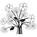 Wallsticker Blomster Buket