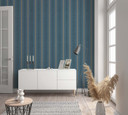 Vliestapete Streifen Klassisch, Romantisch, Opulent in Blau 