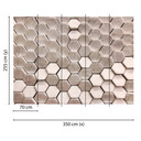 foto tapet designvægge i grå og hvidt non-woven tapet HexagonSurface 