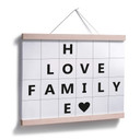 Plakat z siatką - Home Love Family