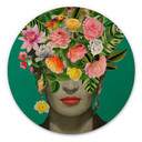 Obraz drewniany Frida Floral - Frida Floral Studio - okrągły