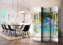 Screen room divider - Dream island, 3-delt - 135x172 cm