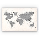 Tableau Forex - Aquarelle carte du monde
