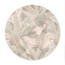 Plakat Tropikalne liście w dżungli pastelowy - Bloomery Decor - okrągły