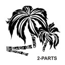 Wallsticker - Palme Træ