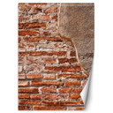 Fototapete, Shabby Ziegelwand Betonoptik