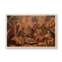 Tableau sur bois Amber Flora - Femmes dans la forêt tropicale - Sir Edward x Grigory Gladarev
