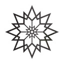 Akrylowa dekoracja wisząca gwiazda 01