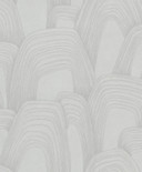 Tapeta z włókniny o wyglądzie 3D, geometryczna grafika wzgórza w kolorze szarym 