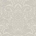 Barok tapet med glasperler ornamenter tapet i sølv og creme non-woven tapet