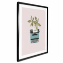 Plakat Frida Floral Studio - Botaniczna maszyna do pisania