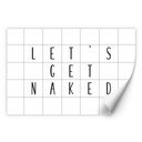Zelfklevende Poster - Let's get Naked