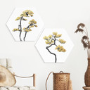 Hexagon Dibond Bonsai i balance - Amini