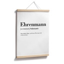 Poster Grammatik - Ehrenmann