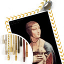 Poster da Vinci - Die Dame mit dem Hermelin