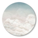 Glasschilderij Rustige Wolken - Oliver Robins - Rond