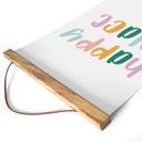 Obraz tkaniny z napisem - Szczęśliwe miejsce