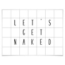 Plakat z siatką - Let's get naked