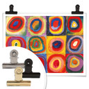 Plakat Kandinsky - Studium kolorów: kwadraty i koncentryczne pierścienie