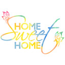 Wallsticker -  Aquarell Home sweet Home