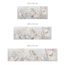 Keukenachterwand met bloemen in vintage stijl in grijs - Ms Tiff
