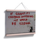 Plakat Banksy - Gdyby graffiti coś zmieniło