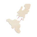 Okleina drewniana z topoli artystycznej - Map Benelux