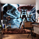 Non-woven tapet - Thor God of Thunder - 500 x 280 cm