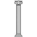 Sticker mural - Colonne antique