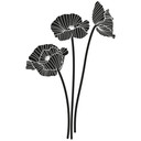 Sticker mural - Trio de coquelicots