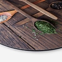 Tableau en alu-Dibond Aleksandrova - Epices diverses - Rond