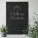 MDF - Dekoracja drewniana Hakuna Matata z kwiatkiem