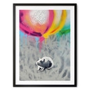 Poster Rat Street Art Ballons Freedom - Habib