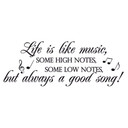 Wallsticker -  Life is like music...