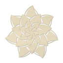 Sztuka z drewna topoli - Mandala kwiatowa 02