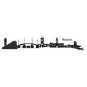 Sticker mural - Manchester Skyline 1