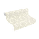 Rasch papier peint intissé, papier peint à motifs Trianon XIII blanc nacré