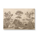 Houten Wanddecoratie met tuinlandschap in beige - Ms Tiff