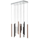 Pendelleuchte Eddy, braun, 180 x 70 cm, Metall Pendelleuchte