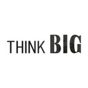 dekoracja 3D z napisem THINK BIG - dekoracja akrylowa